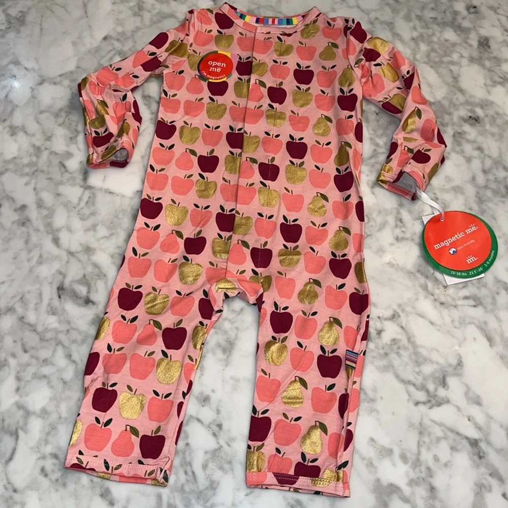 NWT MAGNETIC ME FALL FAVORITE COVERALL WITH BEAUTIFUL GOLD PRINT - Picture 1 of 7